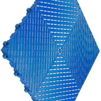 dalles de sol bleue