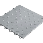 Dalle de sol garage pleine polypropylène DIAMOND HOME gris titanium