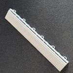 Bordure clipsable blanc femelle pour dalle de sol