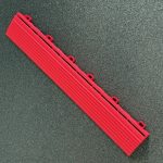 Bordure clipsable rouge femelle pour dalle de sol