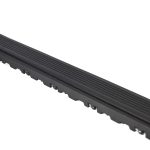 Bordure clipsable noire male pour dalle de sol