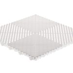 Dalle de garage clipsable ajourée RIBTRAX HOME blanc