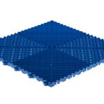 Dalle de garage clipsable ajourée RIBTRAX HOME bleu