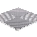 Dalle de garage clipsable ajourée RIBTRAX HOME gris clair