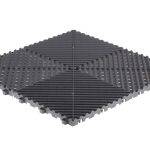 Dalle de garage clipsable ajourée RIBTRAX HOME gris foncé