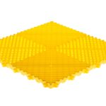 Dalle de garage clipsable ajourée RIBTRAX HOME jaune