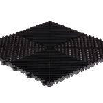 Dalle de garage clipsable ajourée RIBTRAX HOME noir