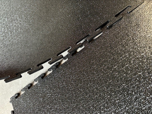 dalle pvc clipsable noire