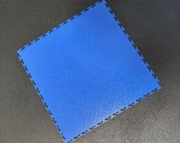 dalle pvc clipsage garage bleu