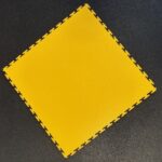 Dalle de sol PVC garage clipsable jaune