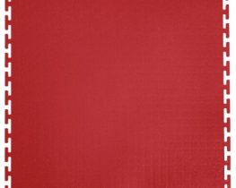 dalle pvc clipsable garage rouge