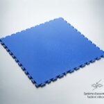 Dalle PVC clipsable garage bleu