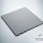 Dalle PVC clipsable garage gris argent