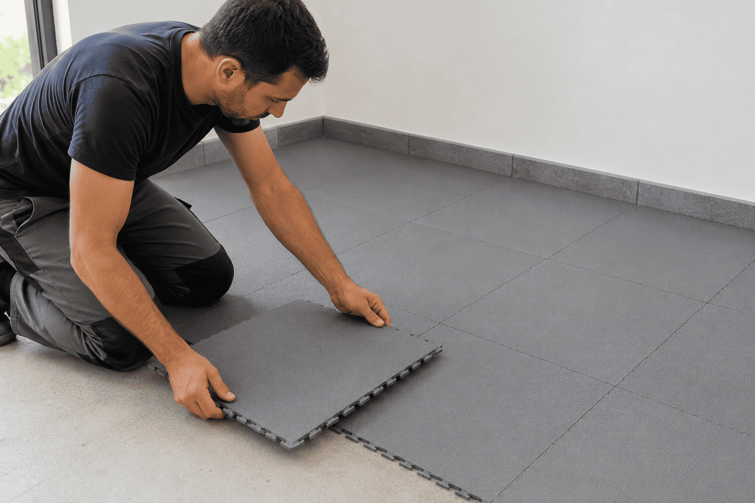 poser dalle pvc clipsable