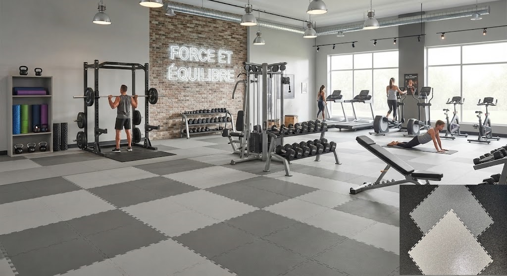 sol pvc salle remise en forme