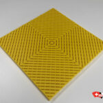 Dalle clipsable ajourée plate SMOOTHTRAX PRO jaune