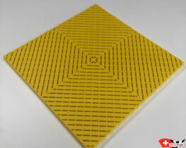 dalle de sol clipsable polypropylene jaune