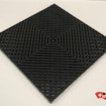 Dalle clipsable ajourée plate SMOOTHTRAX PRO noir