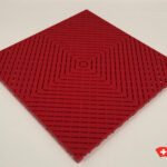 Dalle clipsable ajourée plate SMOOTHTRAX PRO rouge
