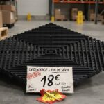 DESTOCKAGE dalle clipsable ajourée RIBTRAX HOME noire