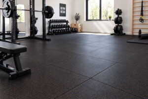 dalle sol salle de sport maison